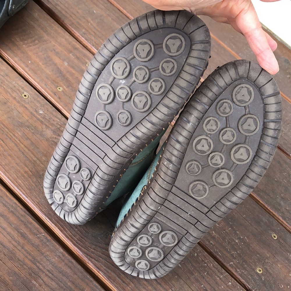 10 Men's Casual Shoes Blue Green Vegan Faux Leather Zipper Garb Cosplay - Picture 4 of 10